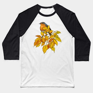 European robin on a tree Baseball T-Shirt
